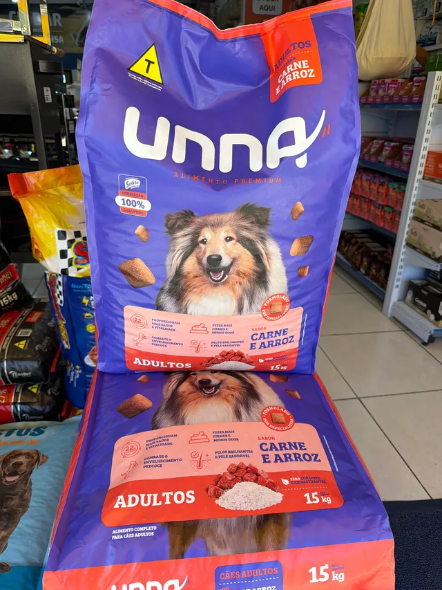 Ração Premium UNNA 15Kg.